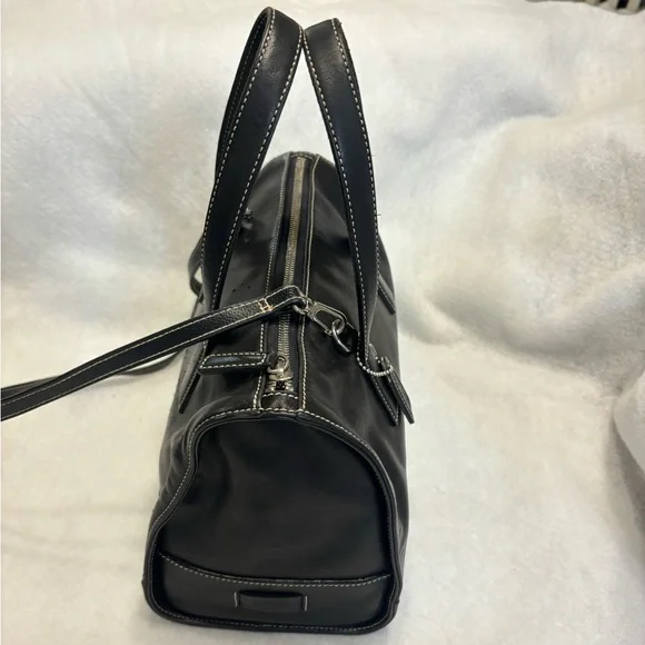 COACH Vintage Hamptons Classic Black Leather Purse Pre-loved - Picture 5 of 16